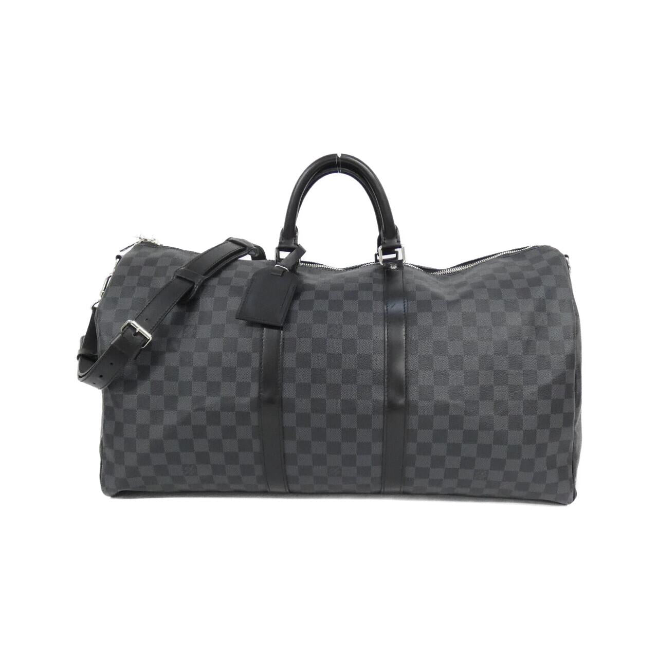 Louis Vuitton Keepall Bandouliere Damier Graphite Boston Bag