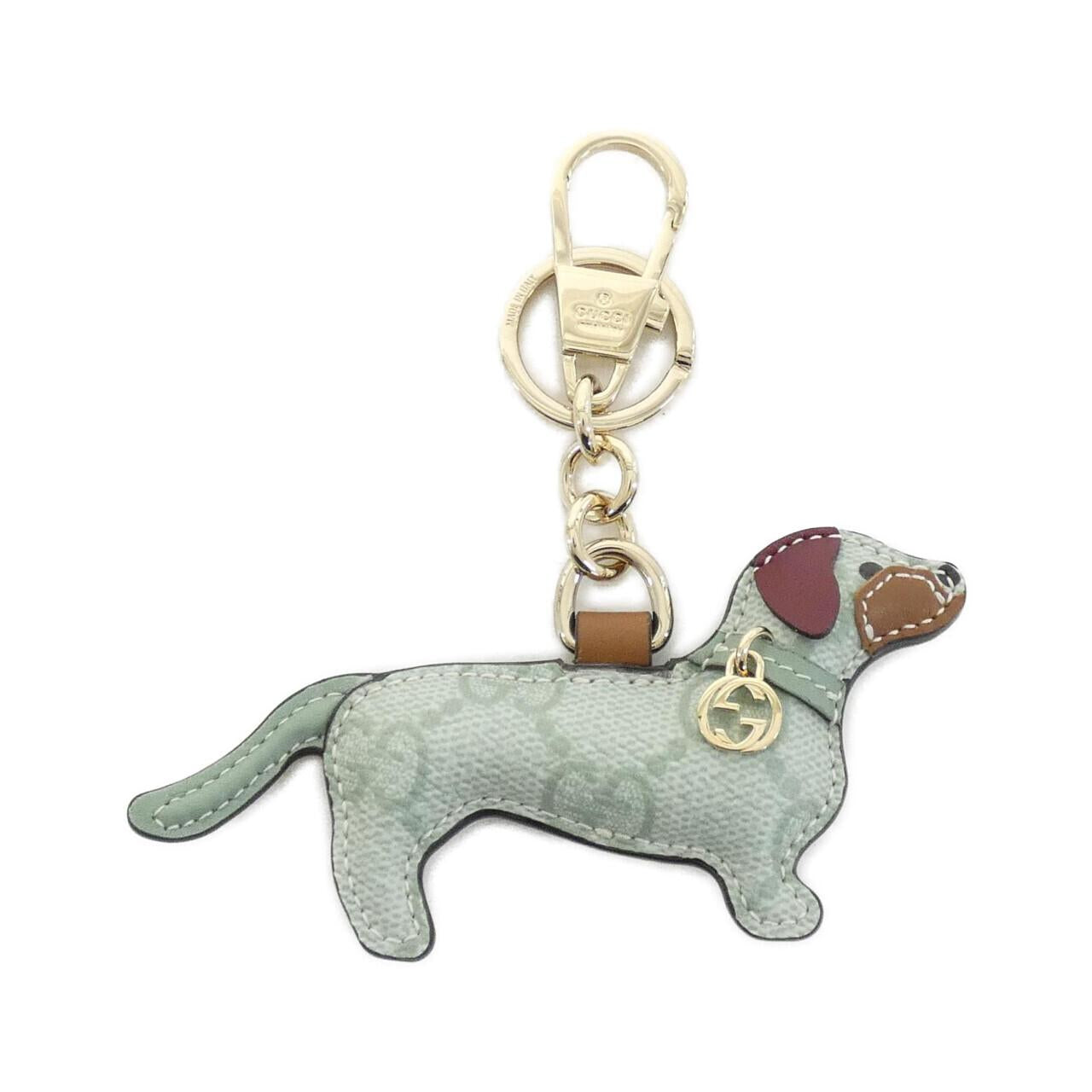 Gucci GG EMBLEM GG Supreme Canvas Keyring