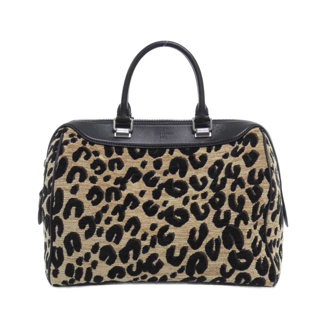 Louis Vuitton Leopard Speedy Canvas Boston Bag