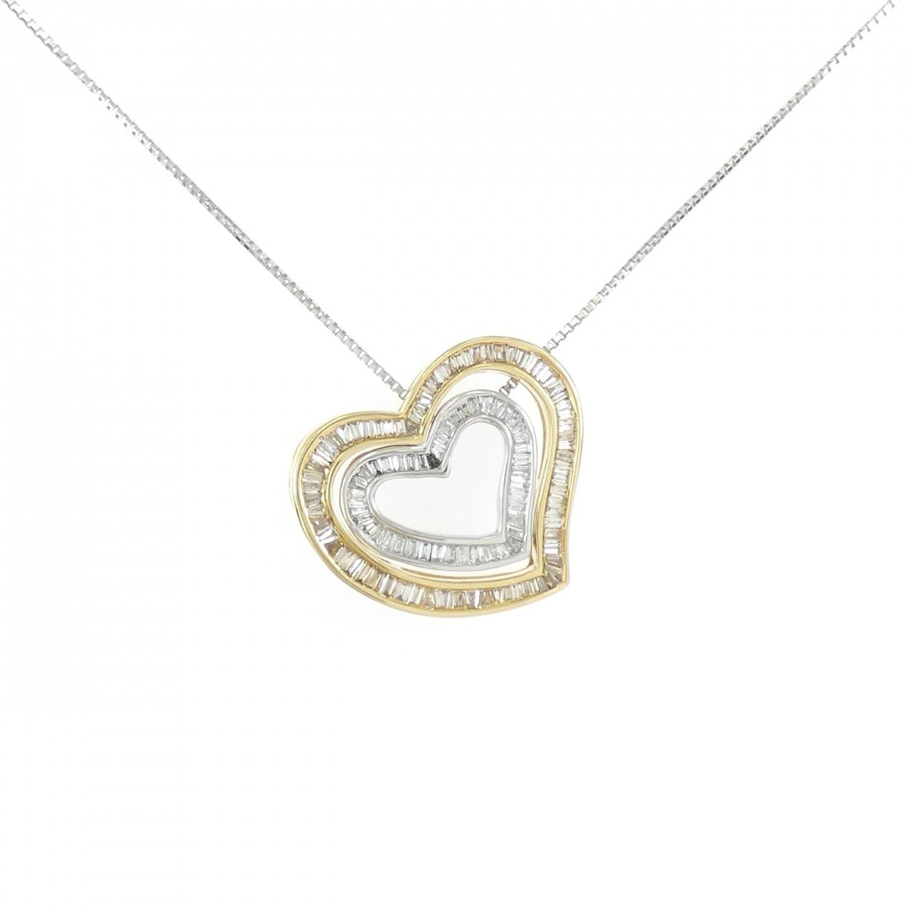 Au750 Heart Diamond Necklace