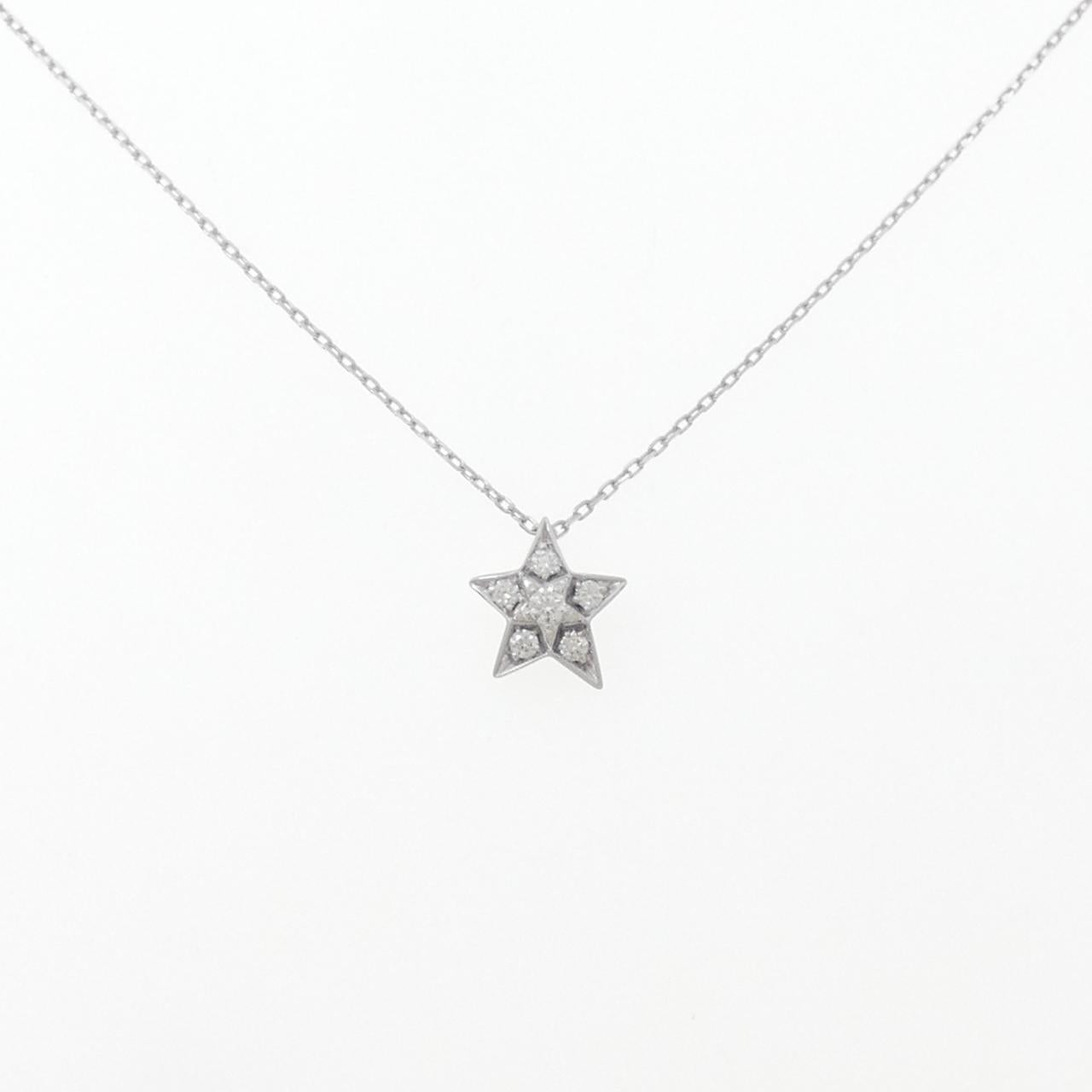 Chanel Comet Small 750 White Gold Necklace