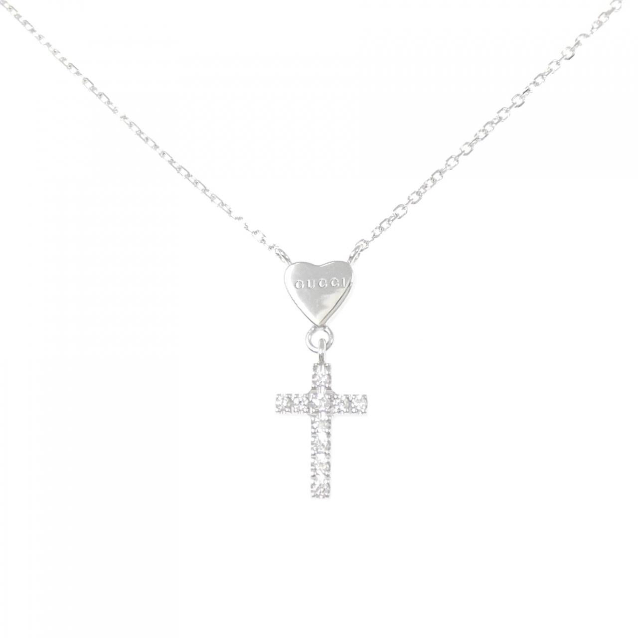 Gucci 750 White Gold Diamond Necklace
