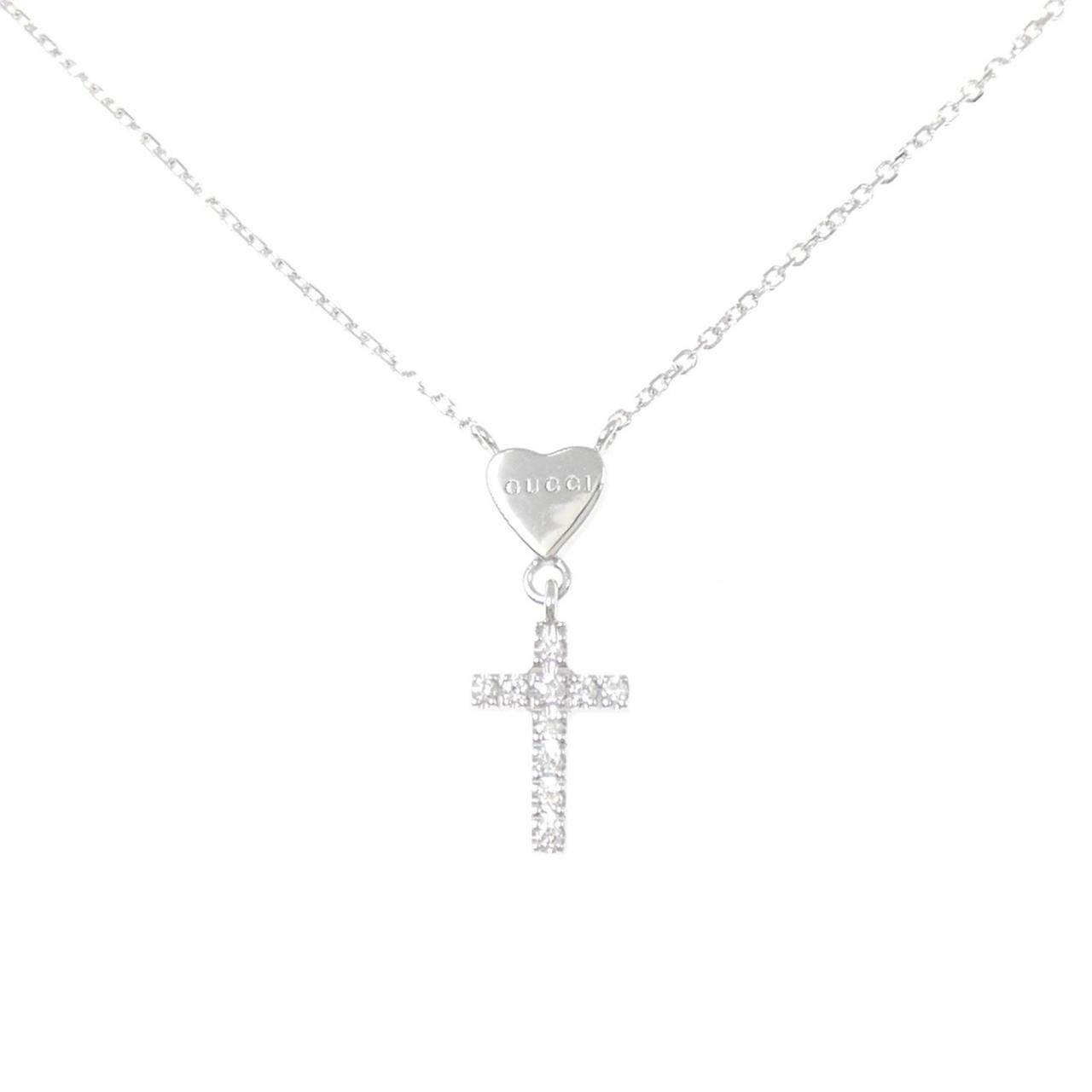 Gucci 750 White Gold Diamond Necklace