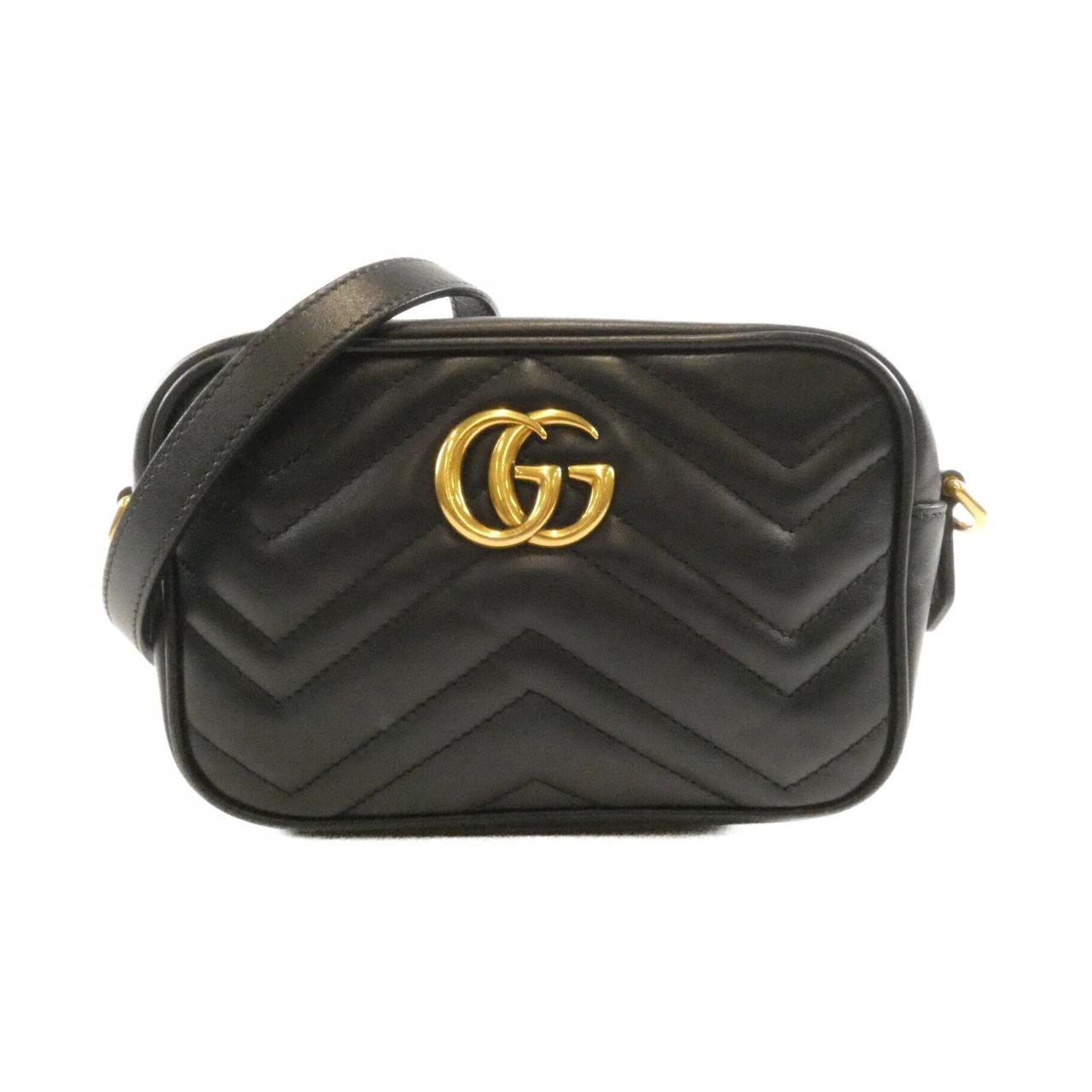 Gucci GG Marmont Quilted Chevron Leather Shoulder Bag