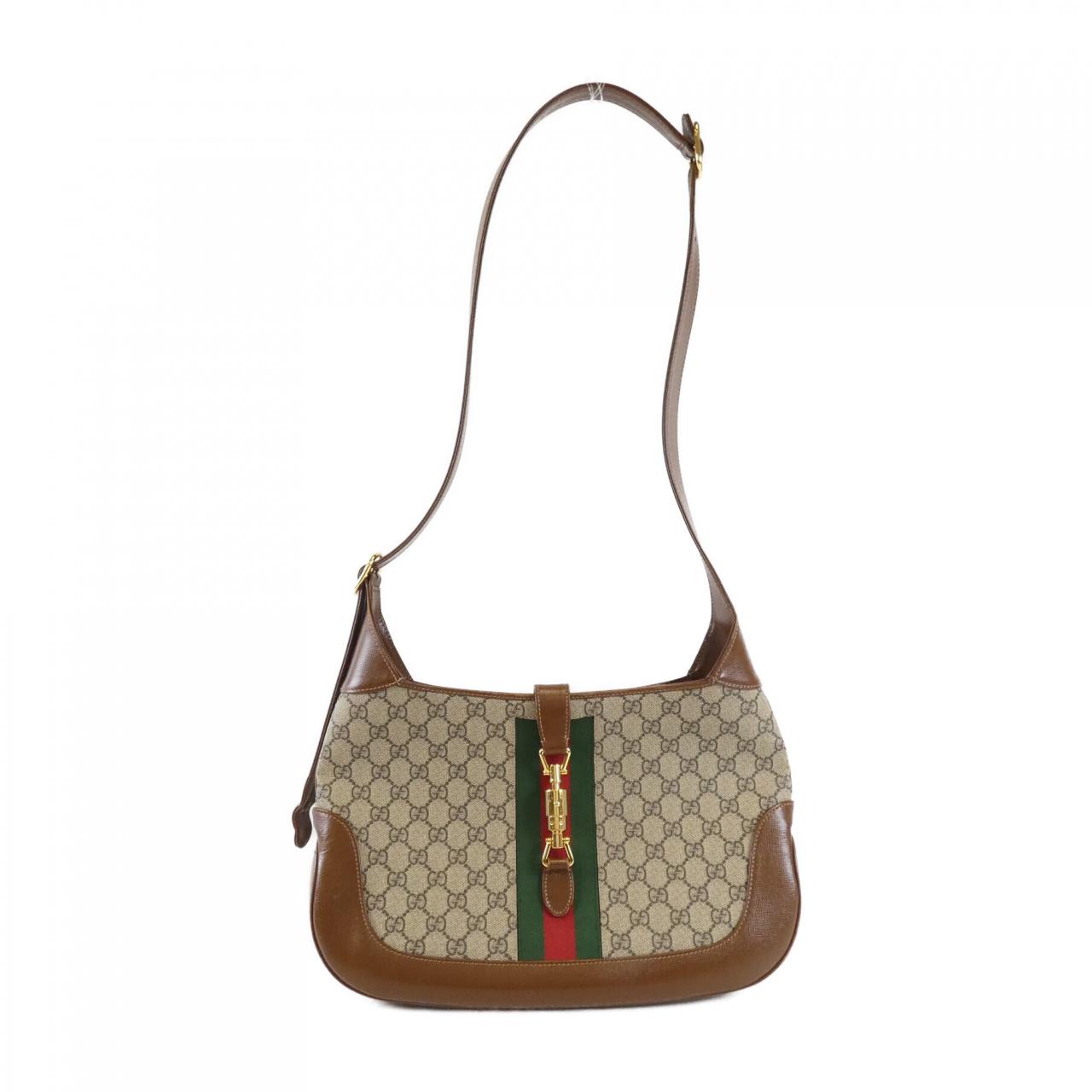 Gucci Jackie 1961 GG Supreme Canvas Leather Shoulder Bag
