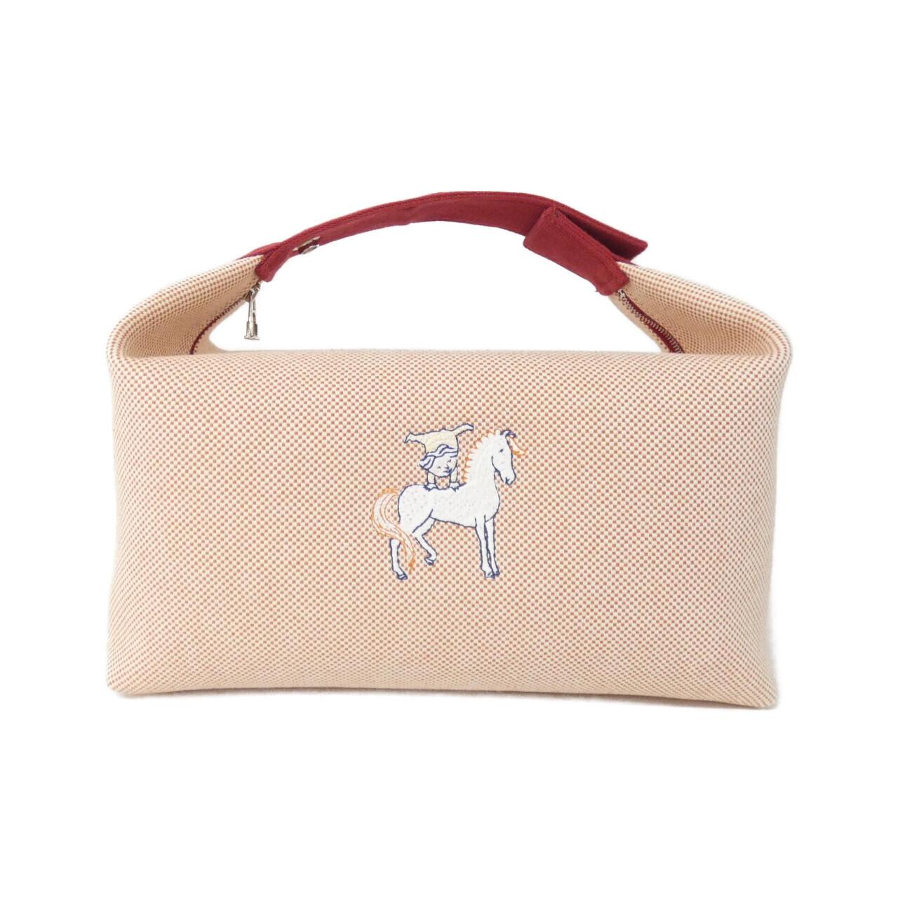 Hermes Bride A Black Cabriole Canvas Pouch