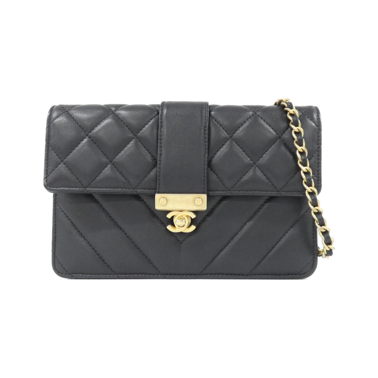 Chanel Lambskin Chain Wallet