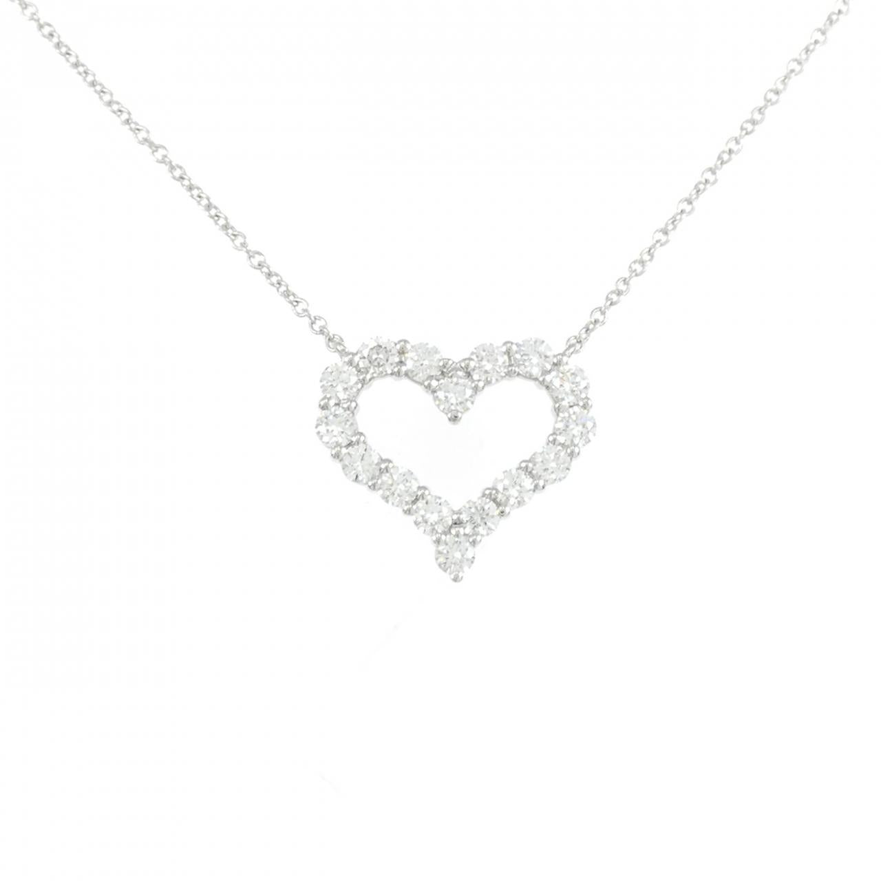Tiffany & Co. Sentimental Heart Small Platinum Necklace