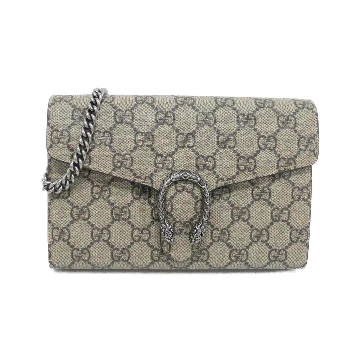 Gucci Dionysus GG Supreme Leather Chain Wallet