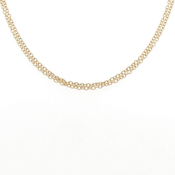 Au750 Pink Gold Diamond Necklace