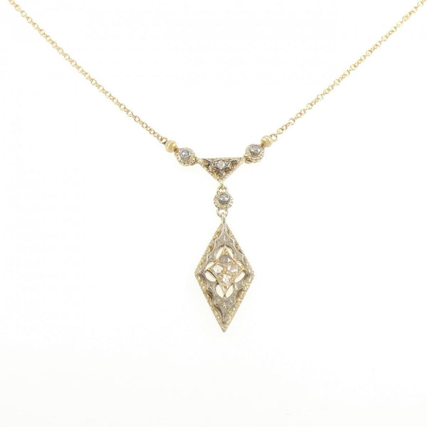 Federico Buccellati 925 Silver 750 Yellow Gold Diamond Necklace