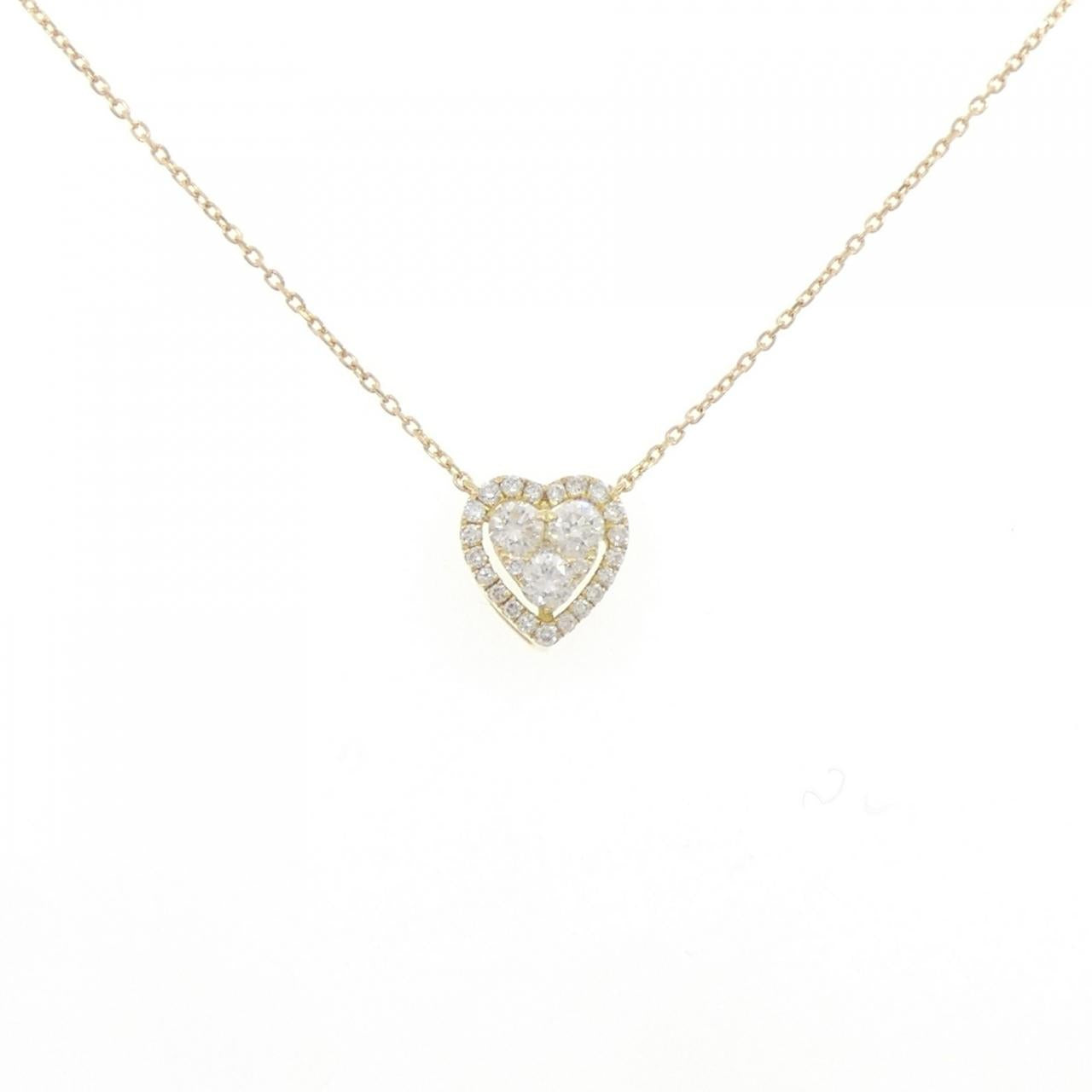 Au750 Heart Diamond Necklace