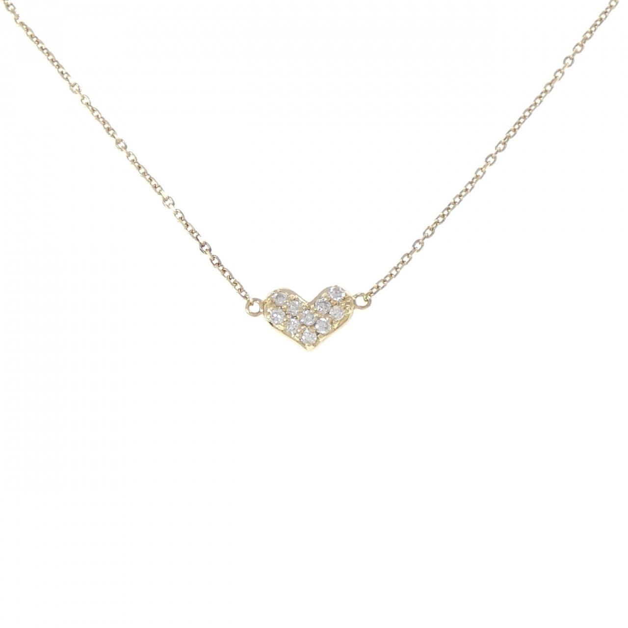 Au750 Heart Diamond Necklace