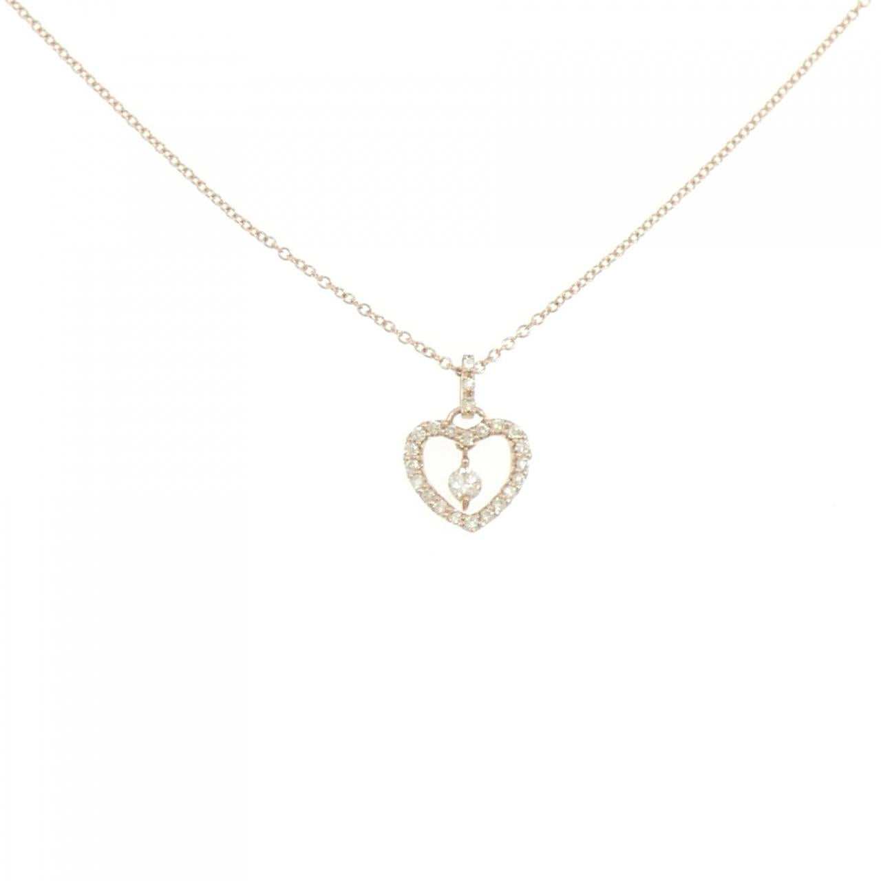 Au750 Heart Diamond Necklace