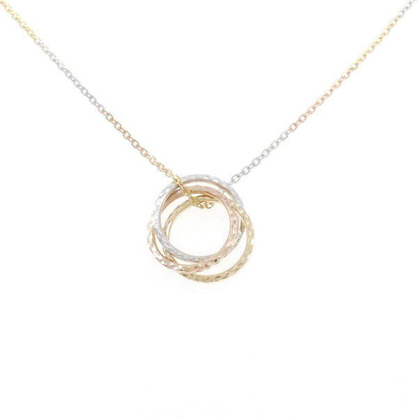 Tri Color Au375 Necklace