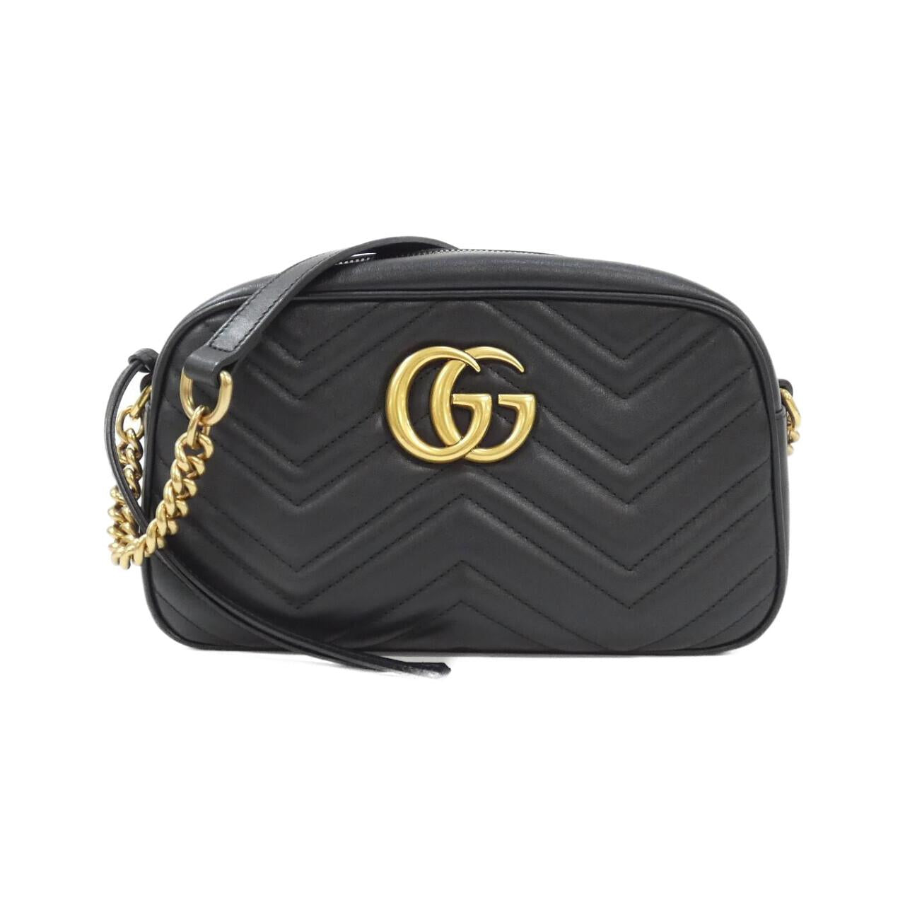 Gucci GG Marmont Quilted Chevron Leather Shoulder Bag