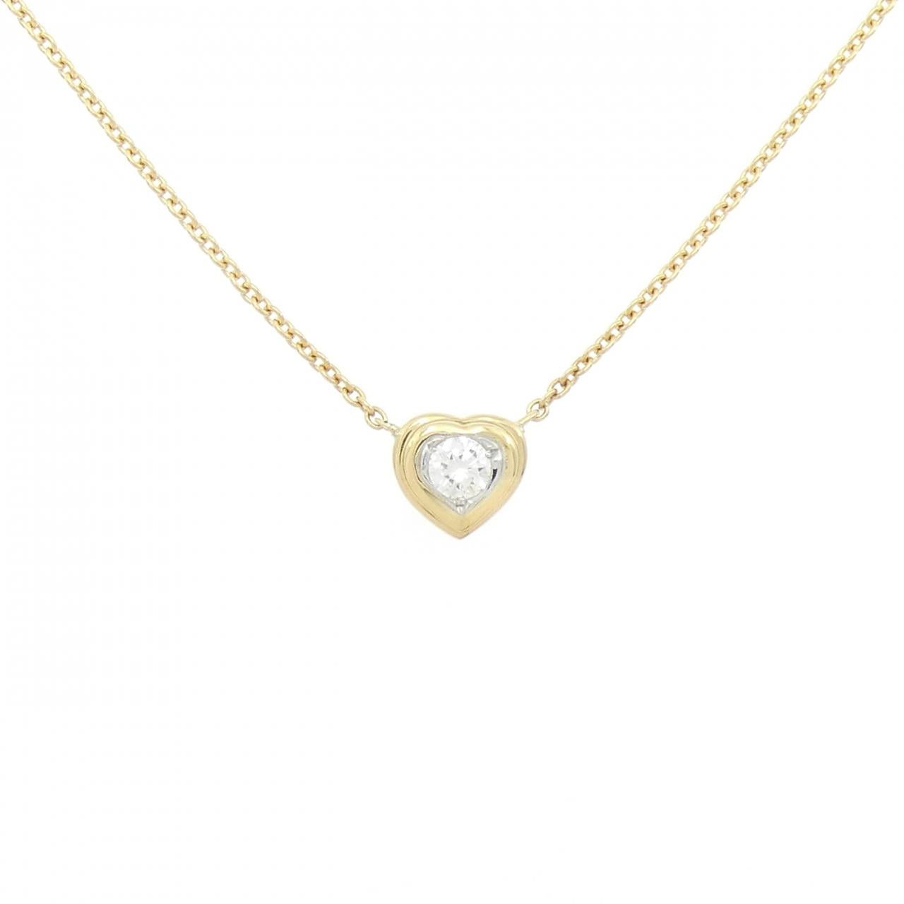 Au750 Heart Diamond Necklace