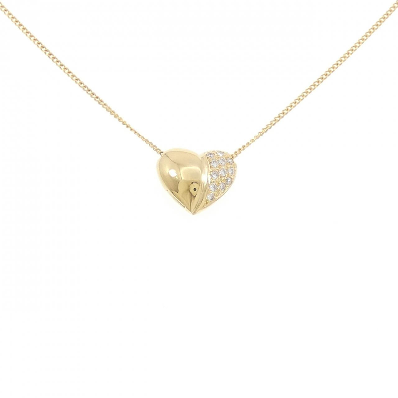 Au750 Heart Diamond Necklace