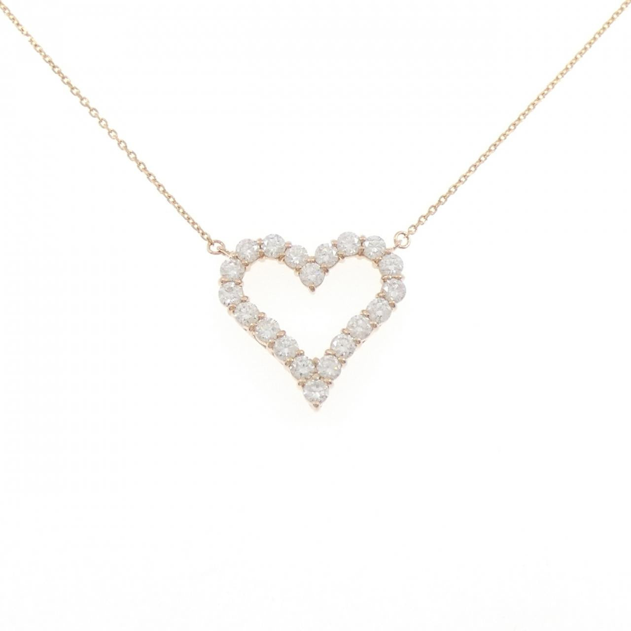 Au750 Heart Diamond Necklace