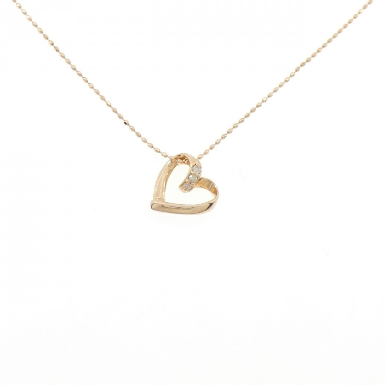 Au750 Heart Diamond Necklace