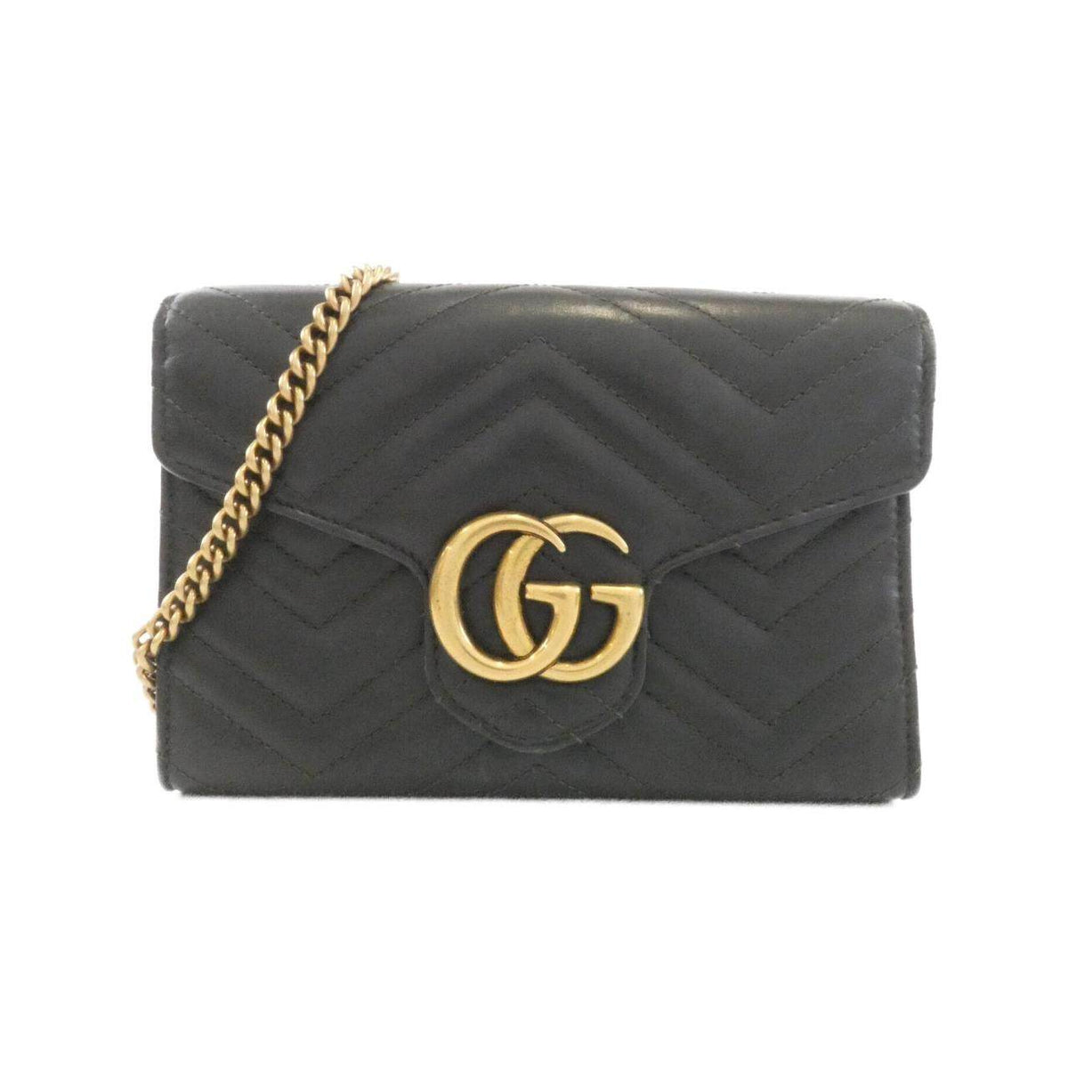 Gucci GG Marmont Quilted Chevron Leather Shoulder Bag