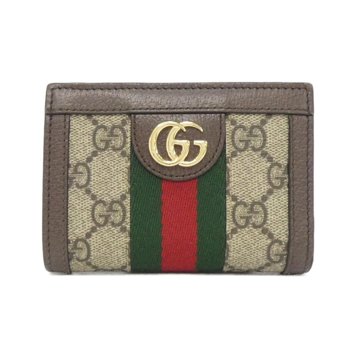 Gucci OPHIDIA GG Supreme Canvas Leather Wallet