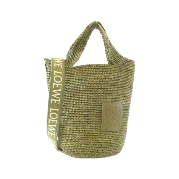 Loewe Slit Bag Mini Raffia Bag