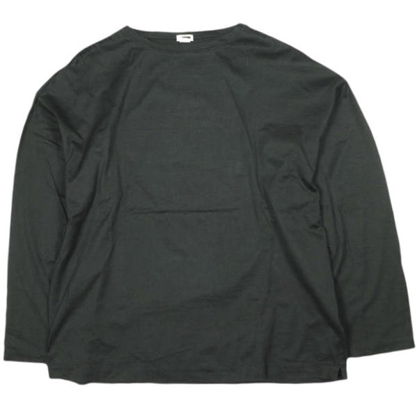 H BEAUTY&YOUTH SHINY BOAT NECK PULLOVER Cotton Top