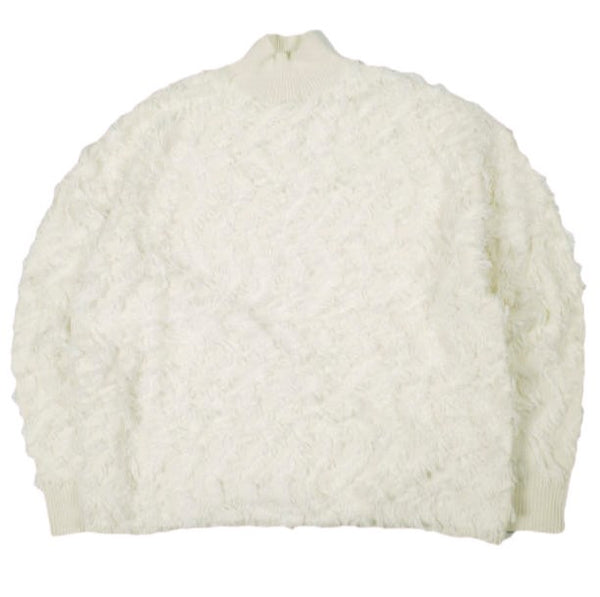 Ray BEAMS Fringe High Neck Knit Top