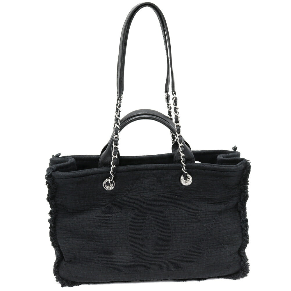 Chanel Deauville Cotton Calfskin 2way Bag