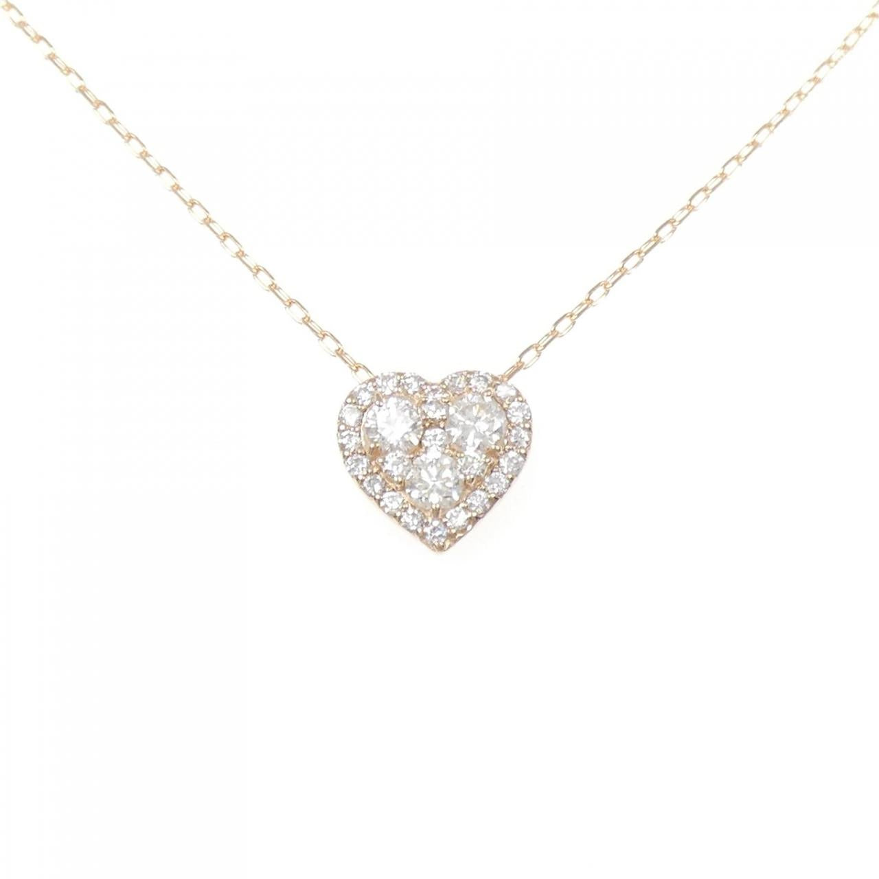 Au750 Heart Diamond Necklace