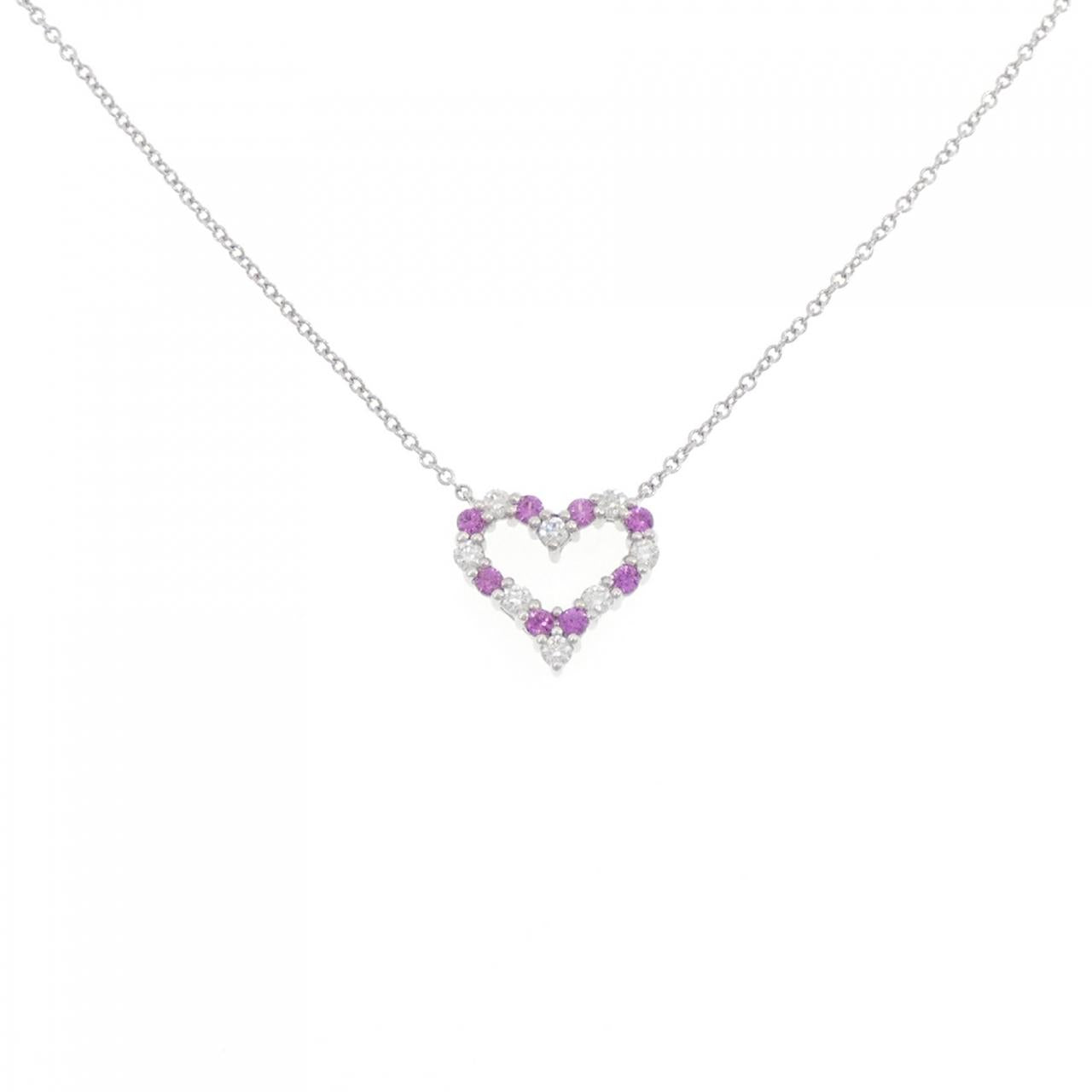 Tiffany Sentimental Heart Mini Platinum Necklace