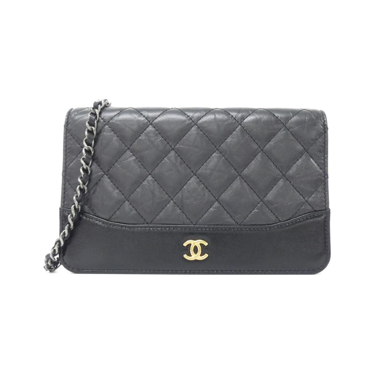 Chanel Gabrielle Line Calfskin Chain Wallet