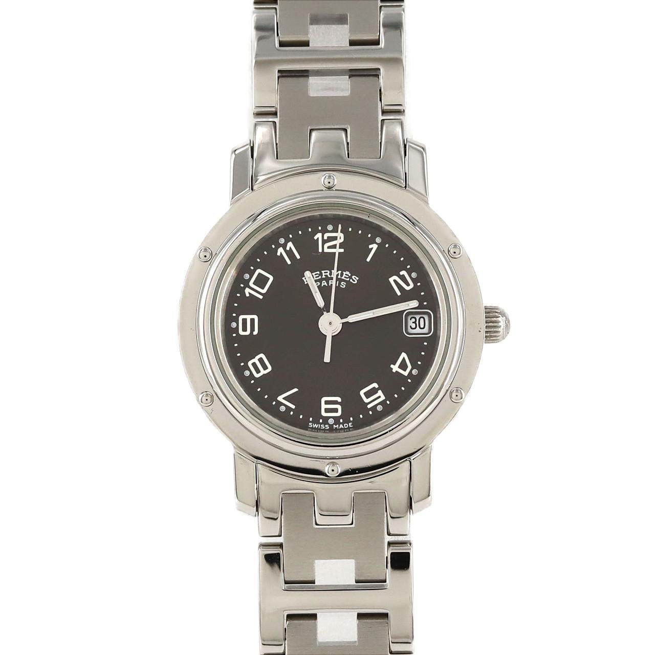 Hermes Clipper Stainless Steel Watch
