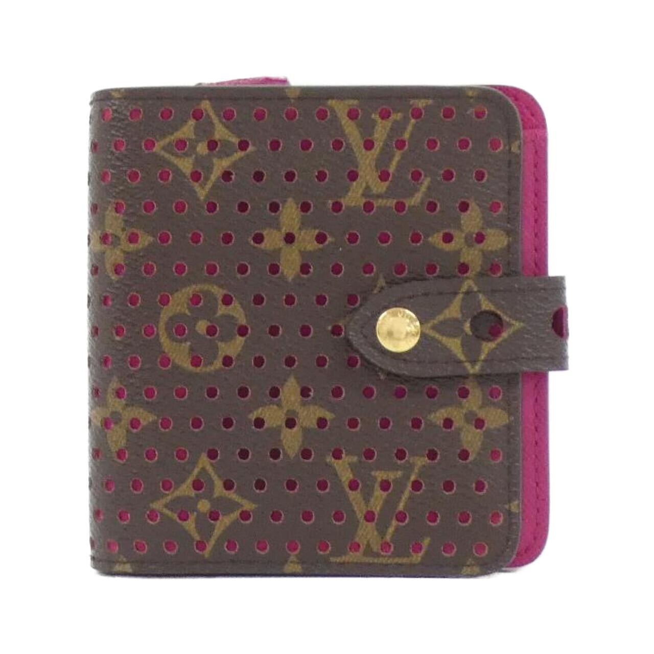 Louis Vuitton Monogram Perfo Compact Zip Wallet