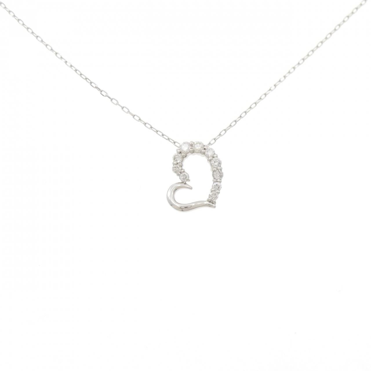 PT900 PT850 Diamond Heart Necklace