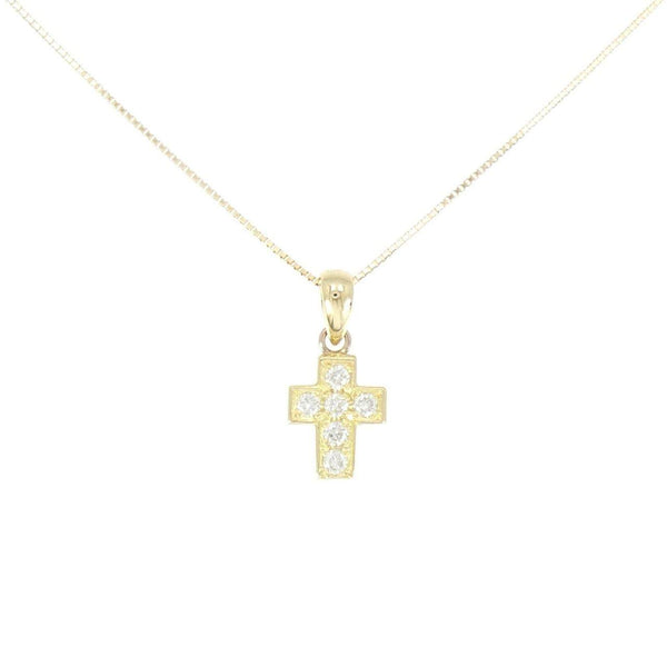 Au750 Cross Diamond Necklace
