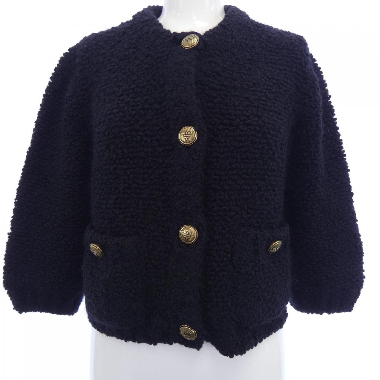 Prada P25L98 S232 Wool Cardigan