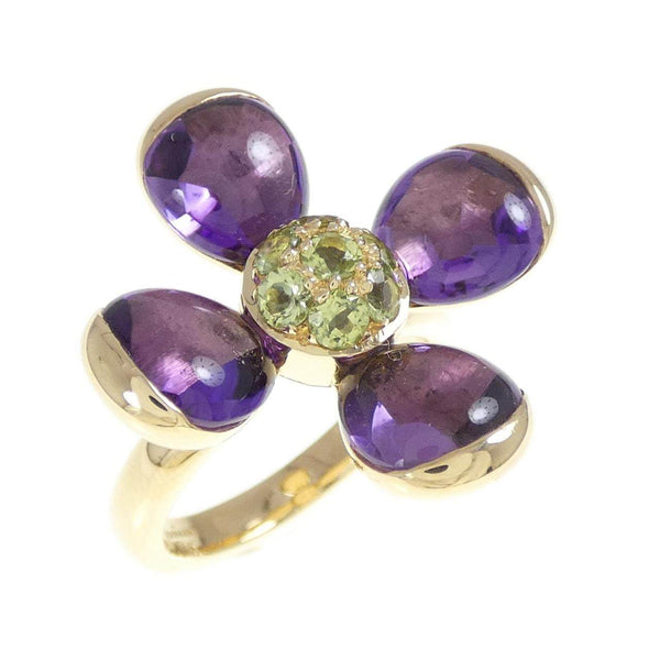 Lusíada Au750 Yellow Gold Amethyst Peridot Ring