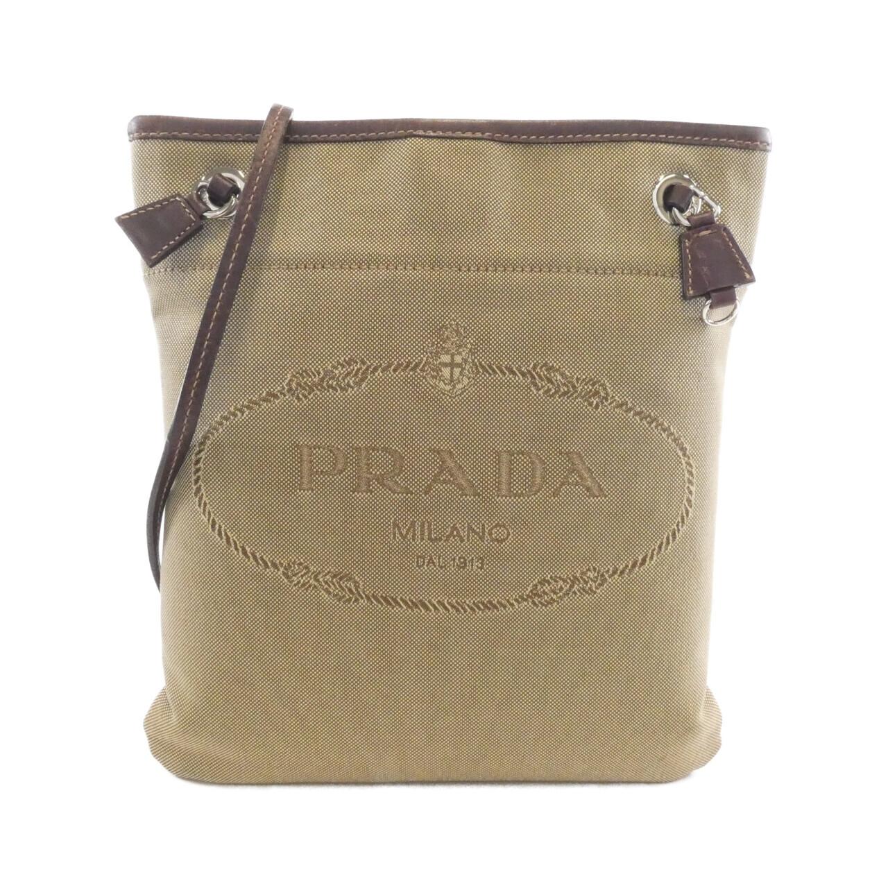 Prada LOGO Jacquard Shoulder Bag