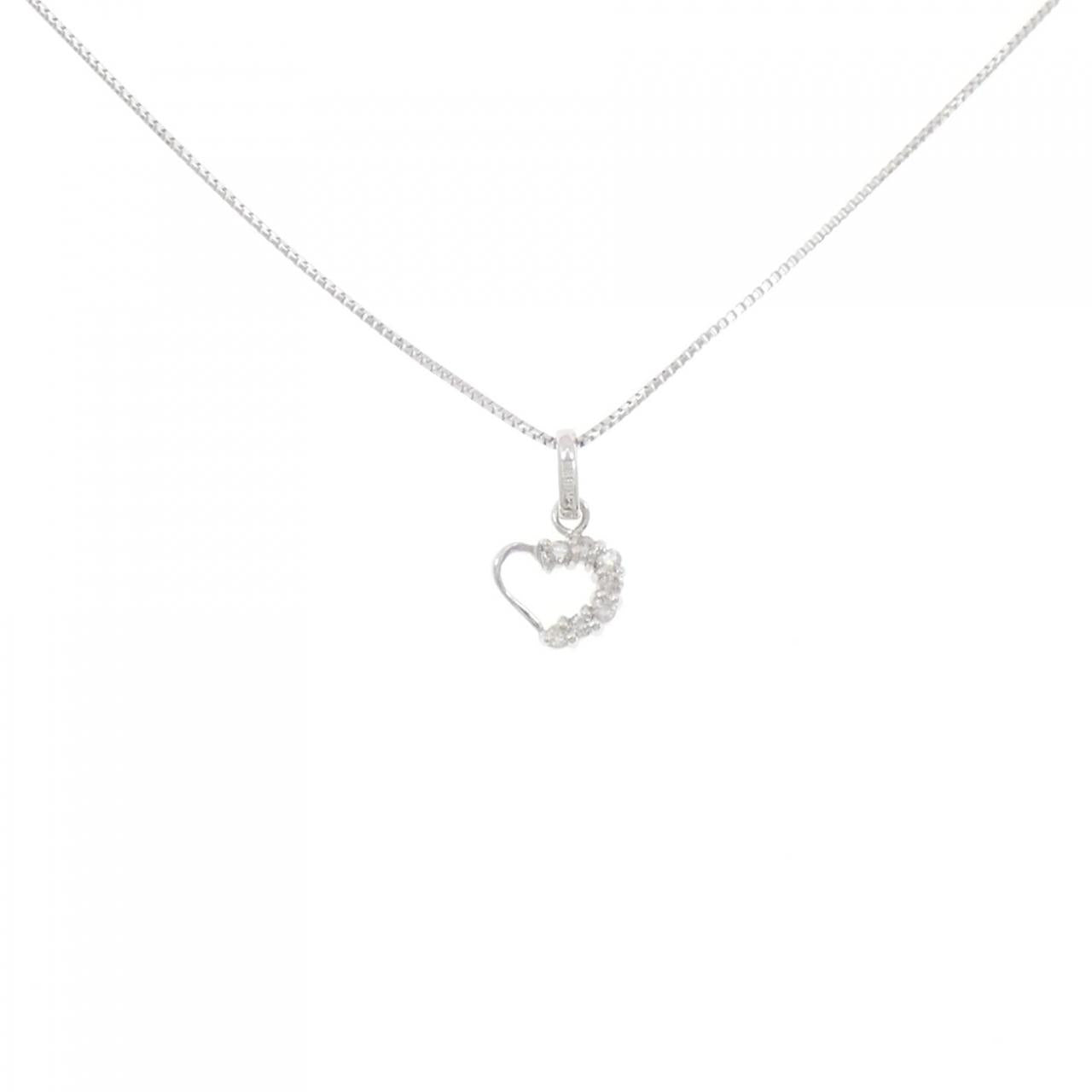 Au750 Heart Diamond Necklace