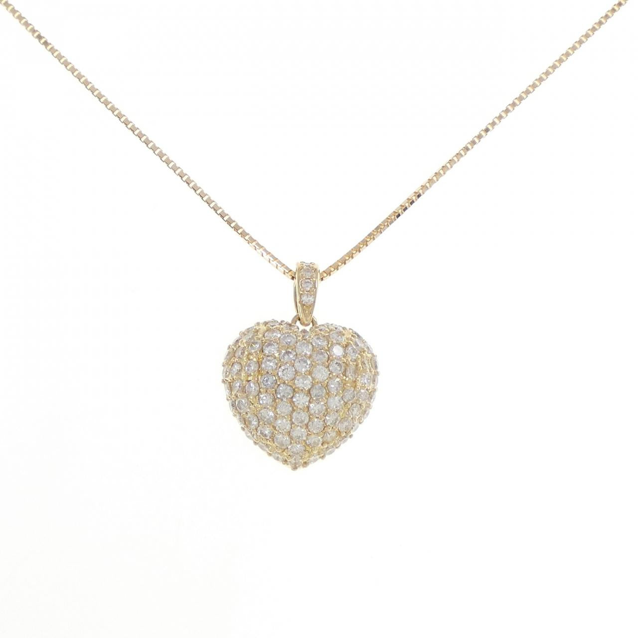 Au750 Heart Diamond Necklace