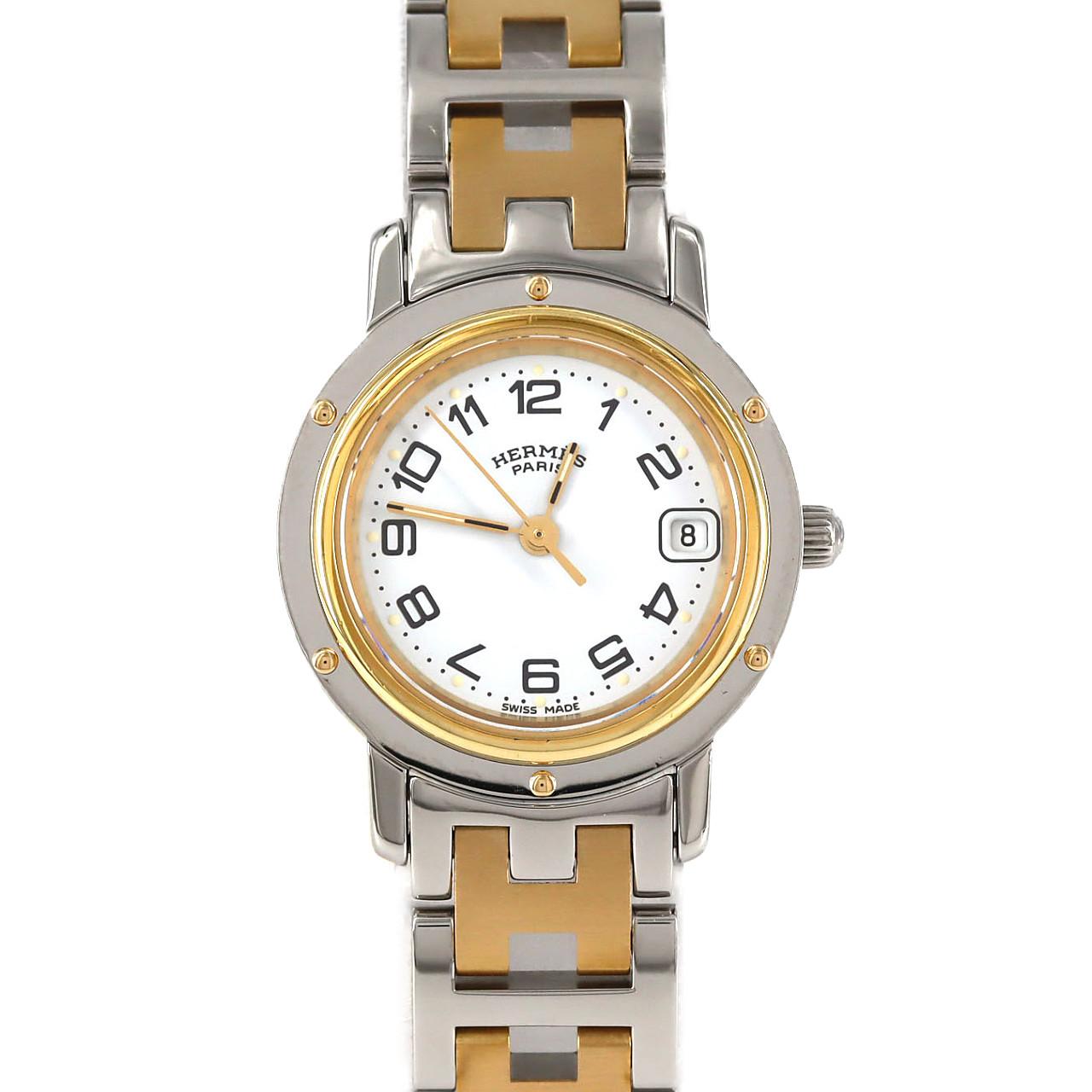 Hermès Clipper CL4.220 Stainless Steel x Gold Plated