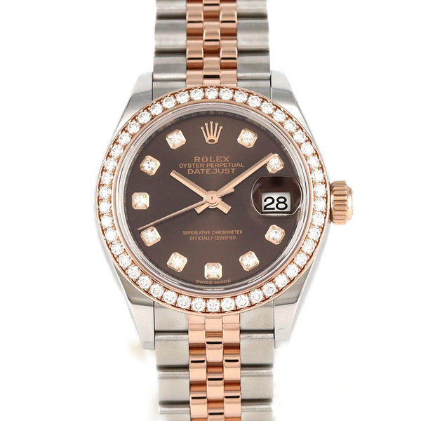 Rolex Datejust Stainless Steel Pink Gold