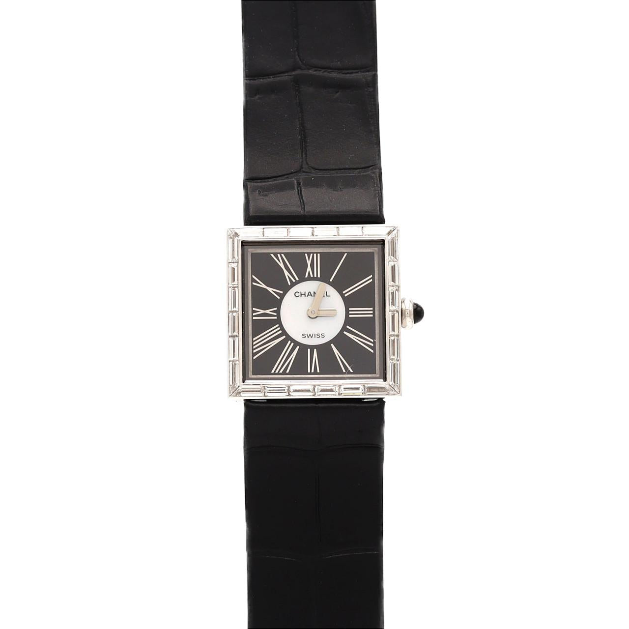 Chanel Mademoiselle White Gold Quartz