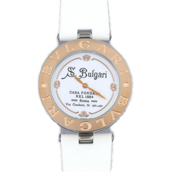 Bulgari B-Zero1 Stainless Steel Leather Watch