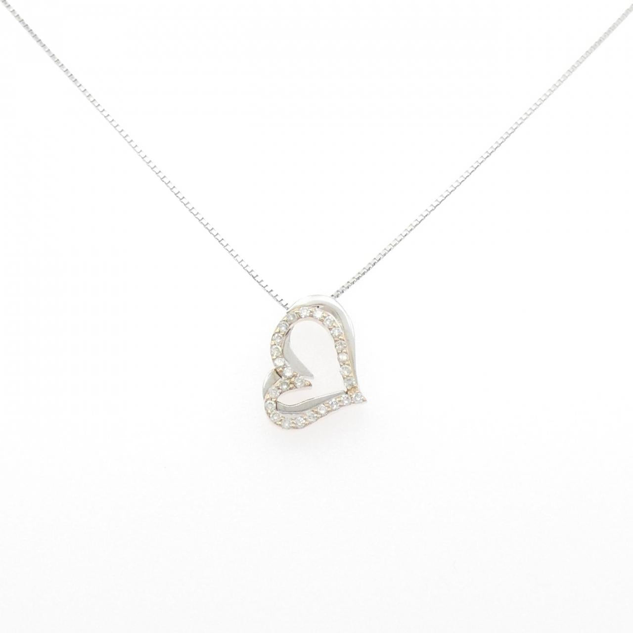 Au750 Heart Diamond Necklace