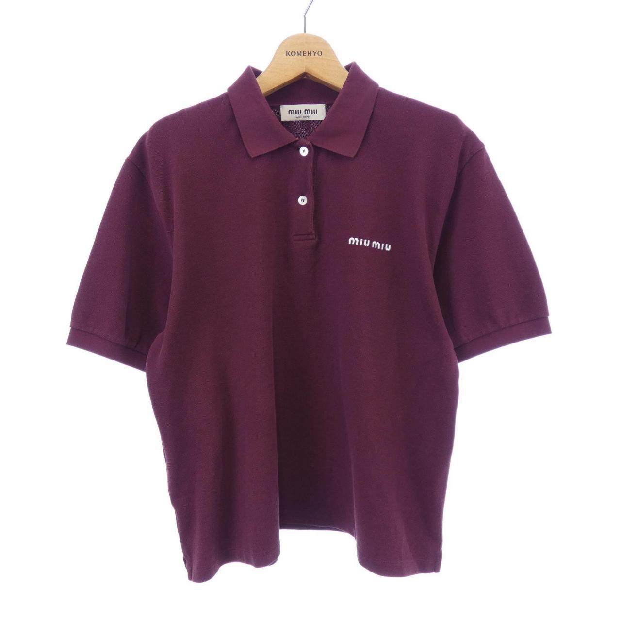 Miu Miu Cotton Pique Polo Shirt