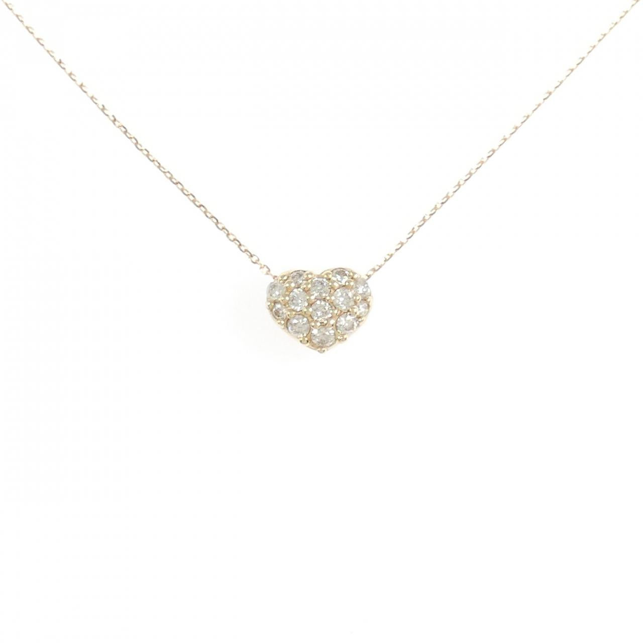 Au750 Diamond Heart Necklace