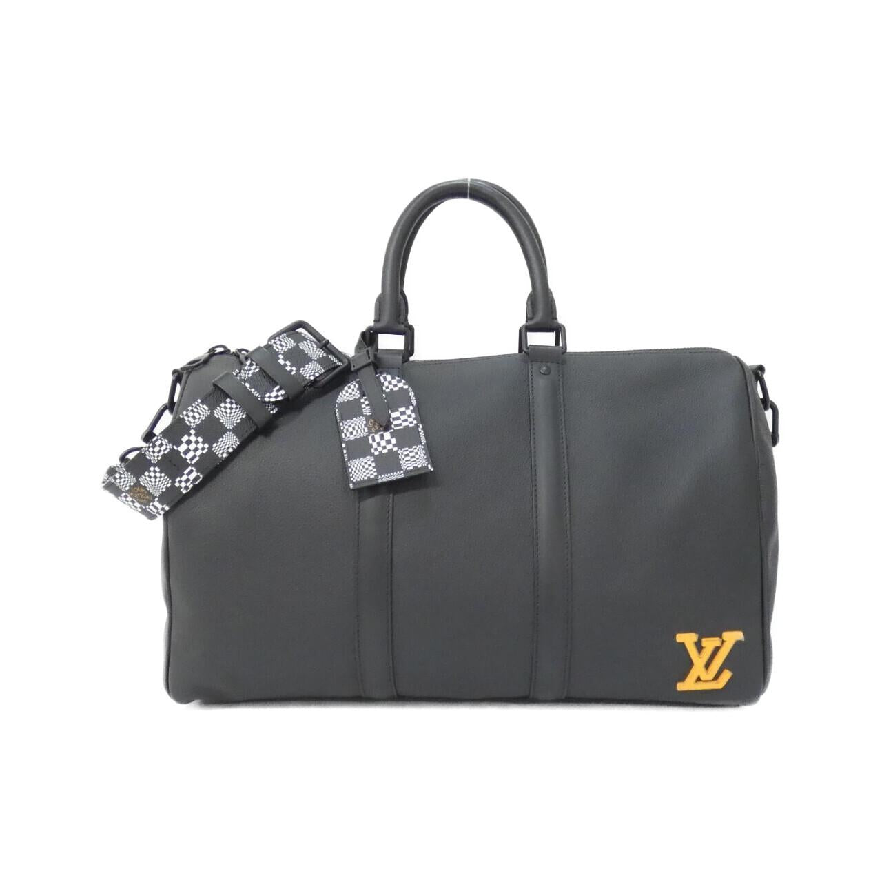 Louis Vuitton Damier Distorted Keepall Bandouliere Boston Bag